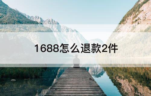 1688怎么退款2件