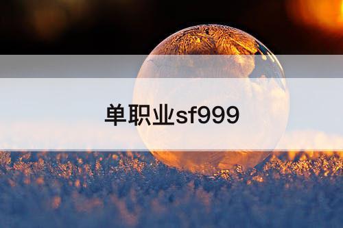 单职业sf999