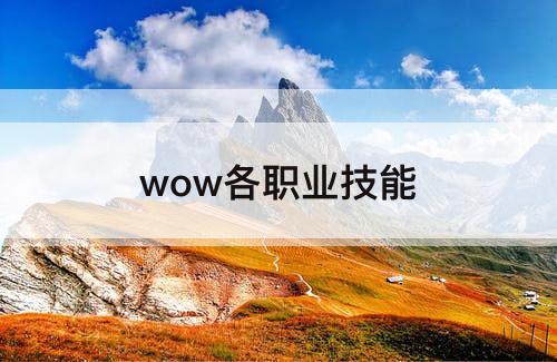 wow各职业技能