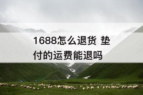 1688怎么退货 垫付的运费能退吗