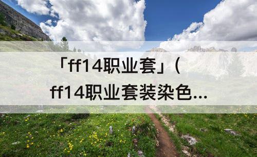 「ff14职业套」(ff14职业套装染色)