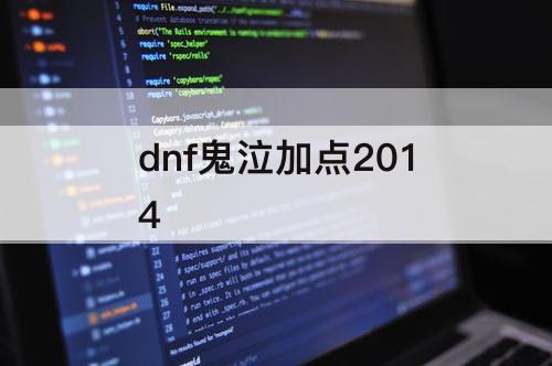 dnf鬼泣加点2014