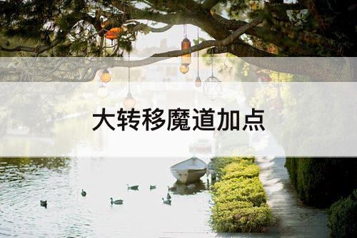 大转移魔道加点