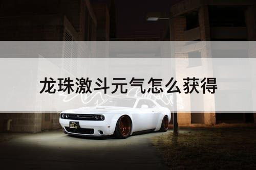 龙珠激斗元气怎么获得
