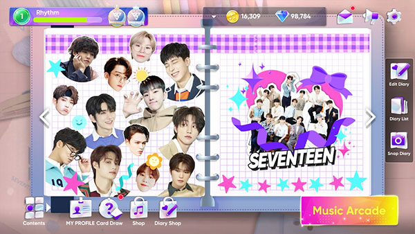 seventeen音游rhythm hive