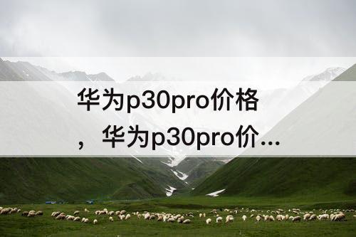 华为p30pro价格，华为p30pro价格官网报价8+128