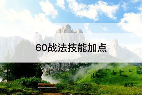 60战法技能加点
