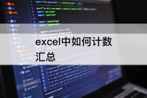 excel中如何计数汇总
