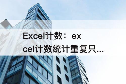 Excel计数：excel计数统计重复只计一次算出一列个数