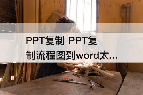 PPT复制 PPT复制流程图到word太大