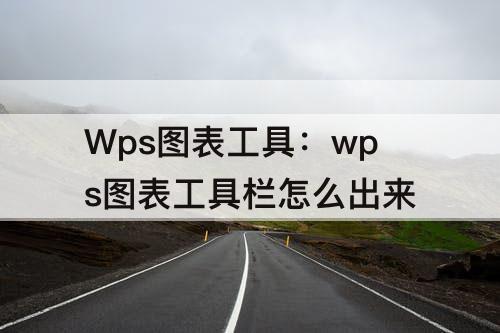 Wps图表工具：wps图表工具栏怎么出来