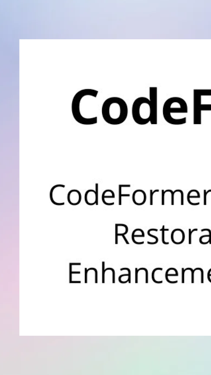 codeformer手机版官网  v1.9图1